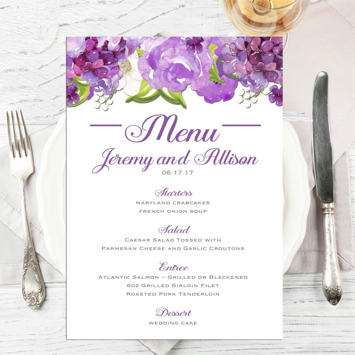 Menu Cards 2